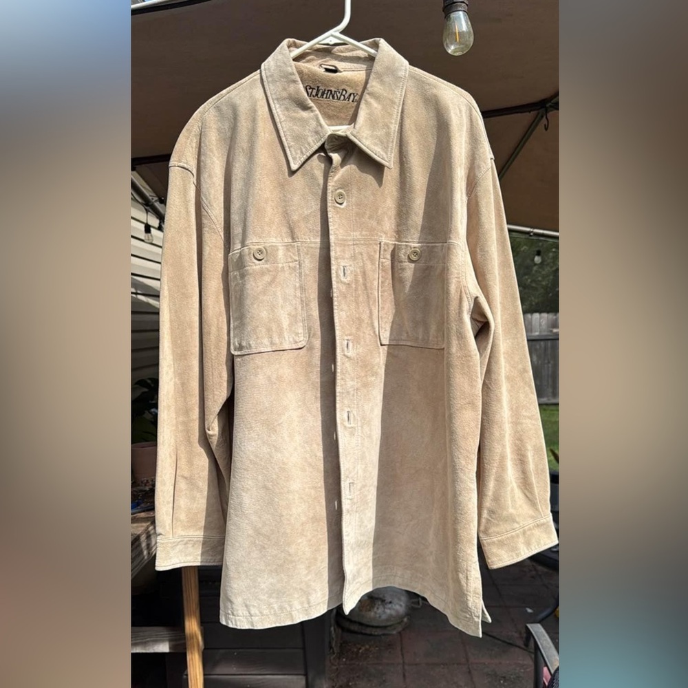 St. Johns Bay leather shirt/jacket